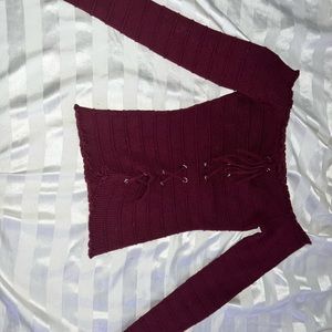 Fashion Nova Burgundy Top